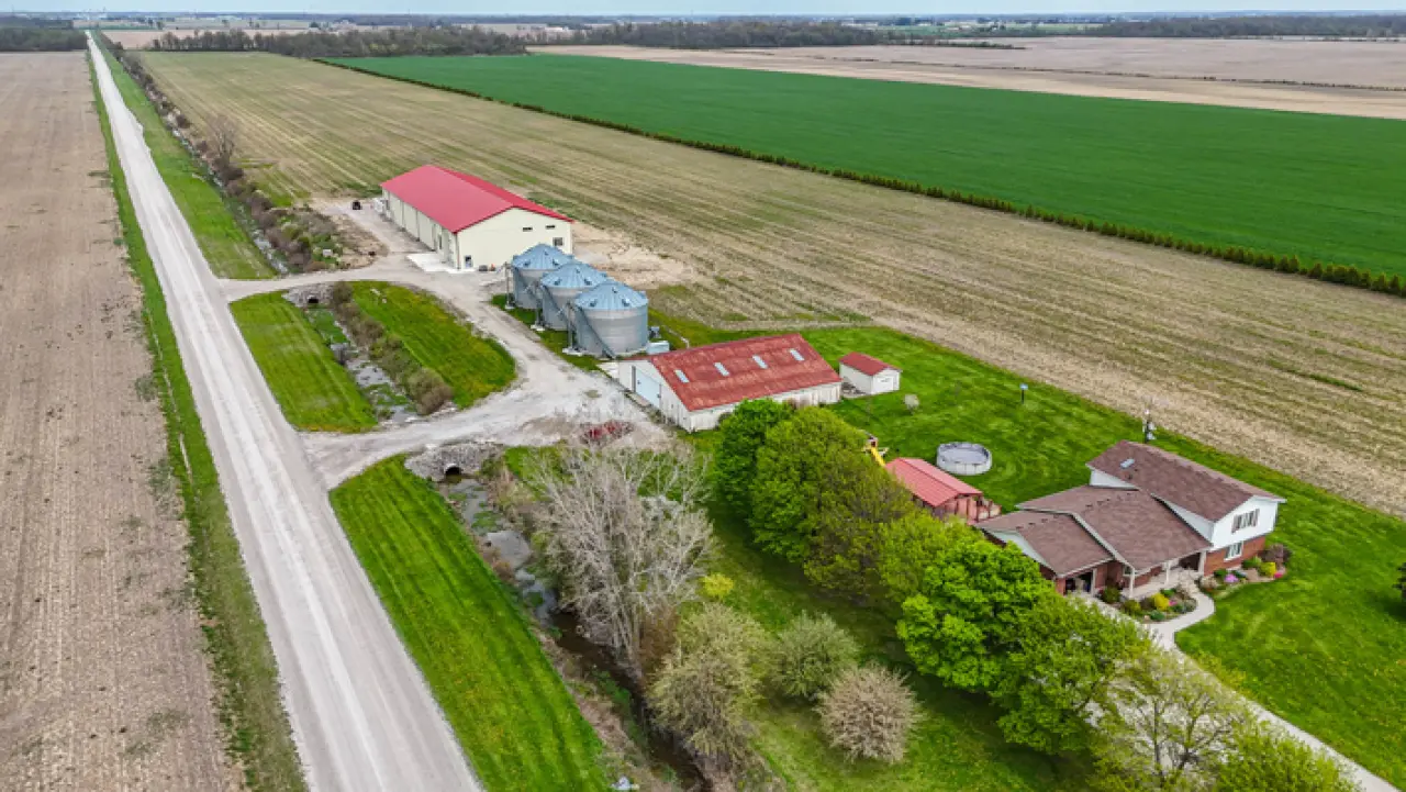 Fox Farms drone picture.